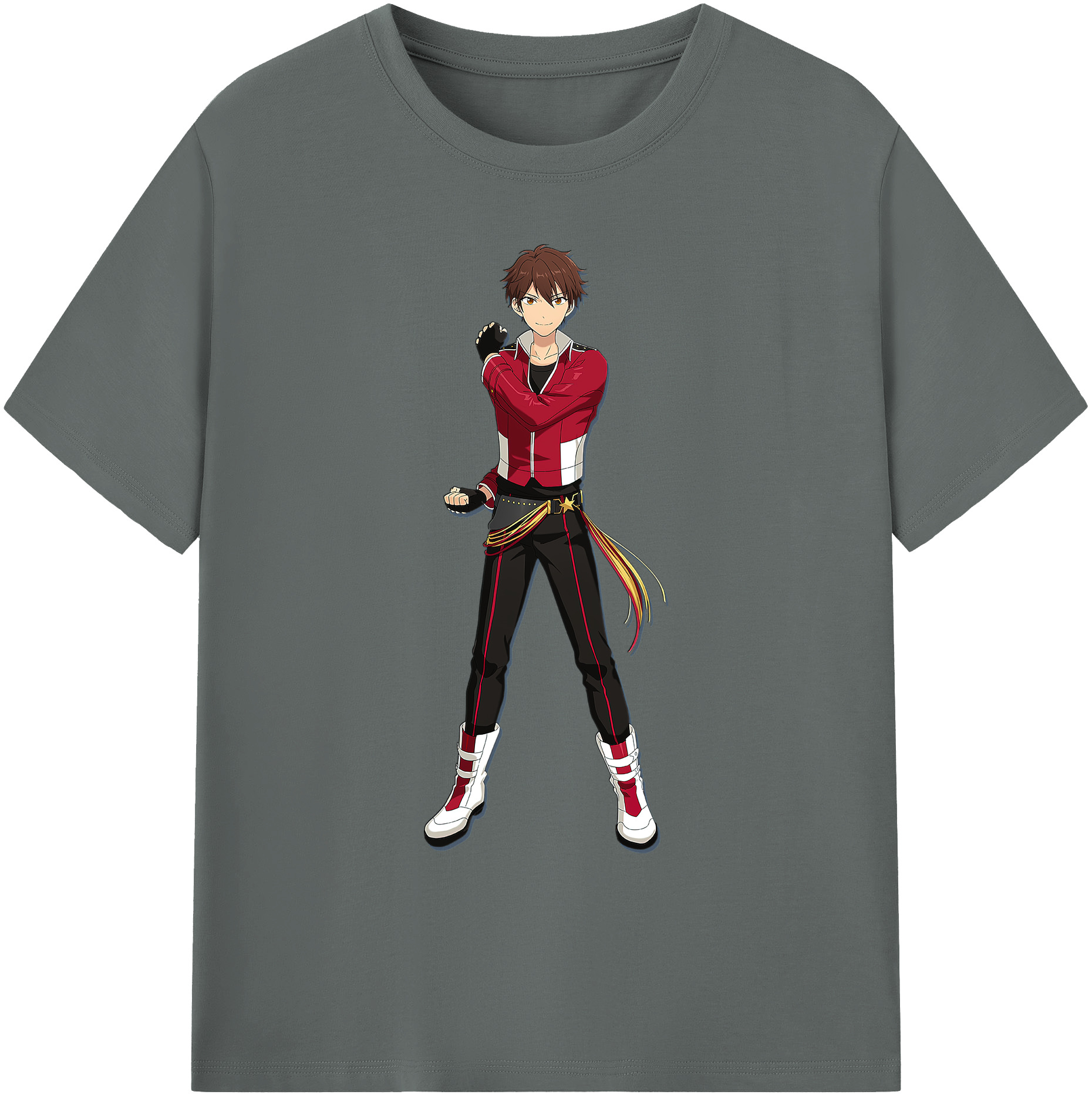 （画像用） あんさんぶるスターズ! Ensemble Stars 綿100％ メンズ半袖Tシャツ｜肌触りやわらか＆通気性